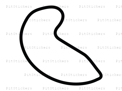Atlanta Motorsports Park Course Variant 1 Sticker