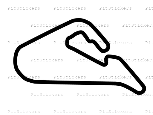 Autodromo Juan y Oscar Galvez Layout 9 Sticker