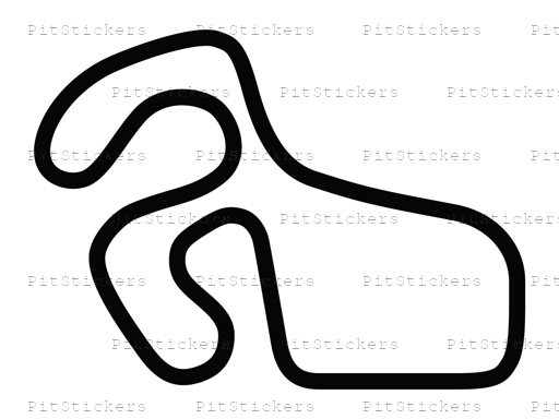 Charlotte Motor Speedway Infield Course Sticker