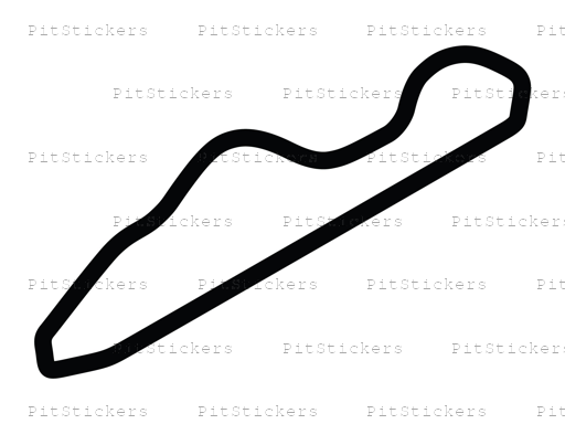 National Corvette Museum Motorsports Park Race Loop Course Sticker