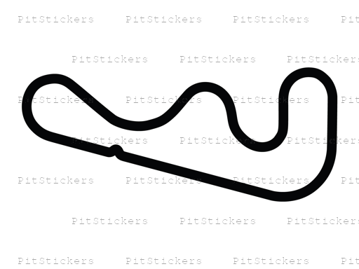 Roebling Road Raceway Small Chicane Sticker