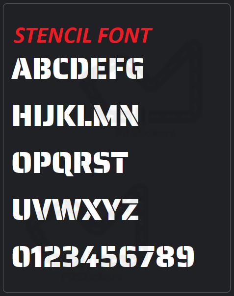 Race Car Number Plate Vinyl Decal - Permanent, Reusable and Magnet Available