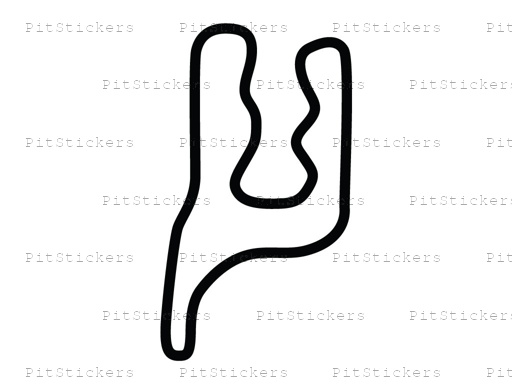 Virginia International Raceway Kart Track Sticker