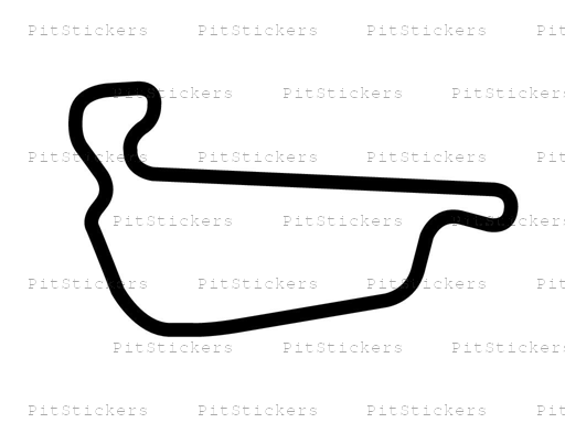 Adams Motorsports Park Standard Course Sticker
