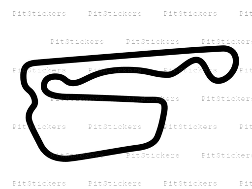Adams Motorsports Park Time Attack Course Sticker