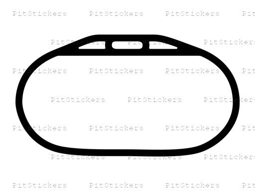 Atlanta Motor Speedway Oval Sticker