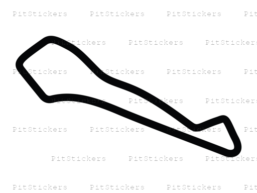 Atlanta Motorsports Park Course Variant 2 Sticker