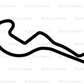 Atlanta Motorsports Park Course Variant 3 Sticker