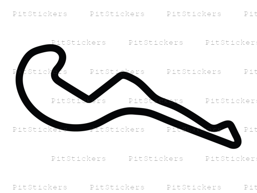 Atlanta Motorsports Park Course Variant 3 Sticker