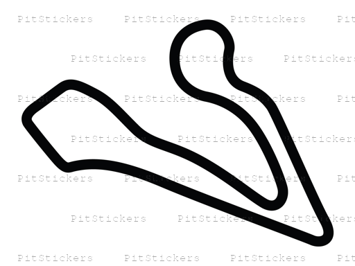 Atlanta Motorsports Park Course Variant 4 Sticker