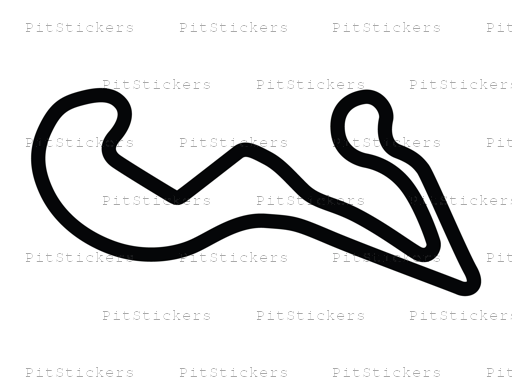 Atlanta Motorsports Park Full Course Sticker
