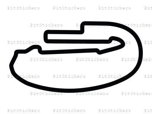 Auto Club Speedway Sports Car Layout Sticker