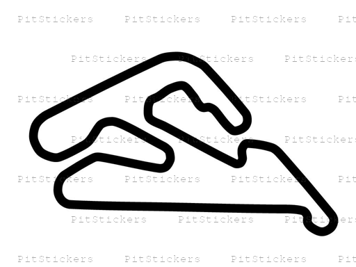 Autodromo Juan y Oscar Galvez Layout 6 Sticker