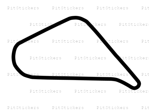 Autodromo Juan y Oscar Galvez Layout 7 Sticker