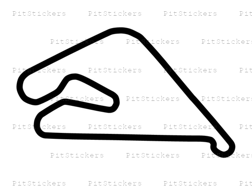 Autodromo Juan y Oscar Galvez Layout 8 Sticker