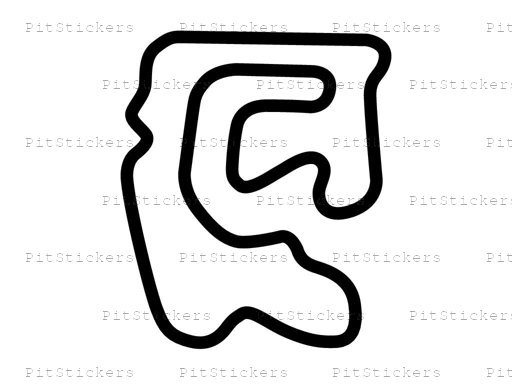 Bresse Circuit Kart Track Sticker