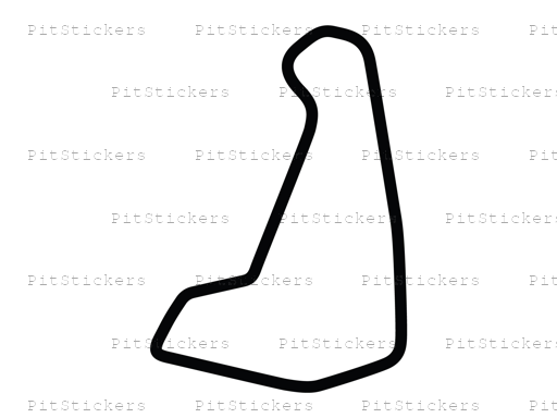 Carolina Motorsports Park East Course Sticker