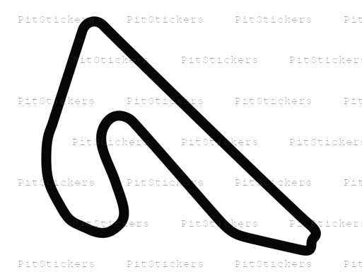Carolina Motorsports Park Extended West Course Sticker