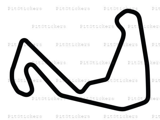 Carolina Motorsports Park Full Course Sticker