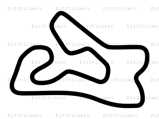 Carolina Motorsports Park Kart Track Sticker