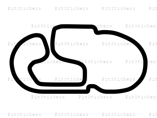 Charlotte Motor Speedway Alternate Roval Course Sticker