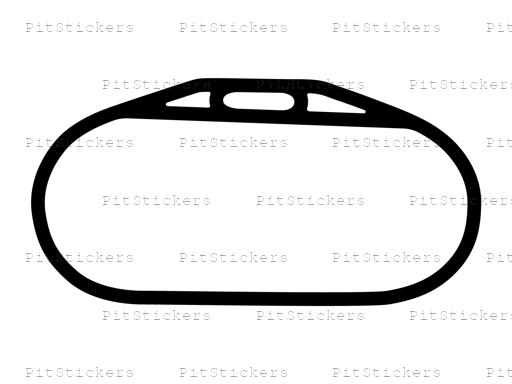 Charlotte Motor Speedway Oval Sticker