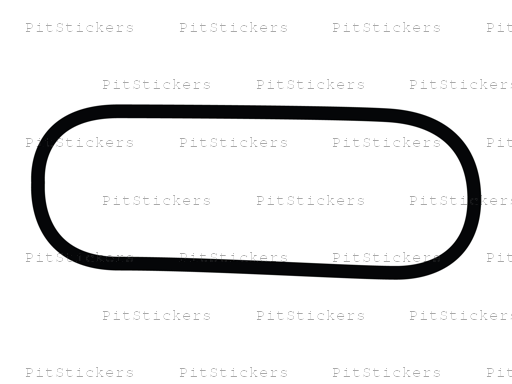 Charlotte Motor Speedway Quarter Mile Oval Course Sticker