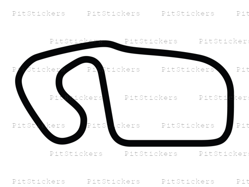 Charlotte Motor Speedway Short Infield Course Sticker