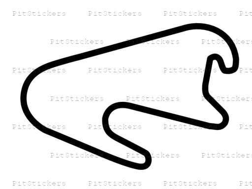 EuroSpeedway Lausitz 3.4km T1 Circuit Sticker