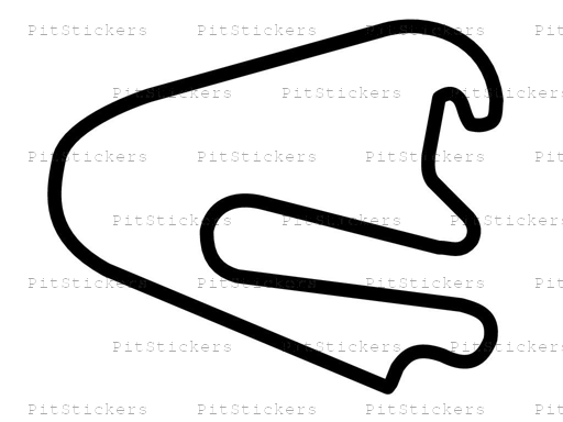 EuroSpeedway Lausitz 4.5km T1 Circuit Sticker