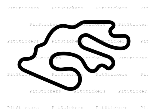 Highlands Motorsports Park Kart Track Sticker