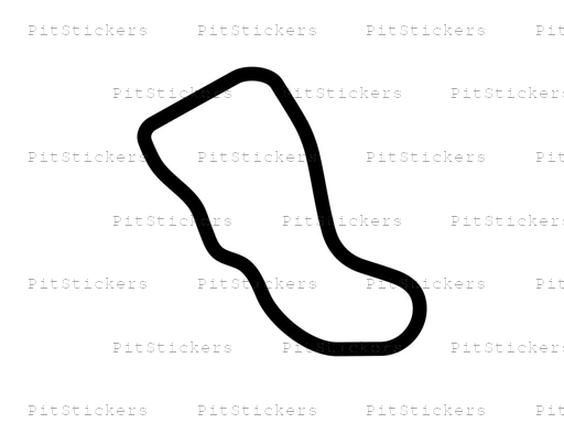 Ingliston Racing Circuit 1.211km Sticker