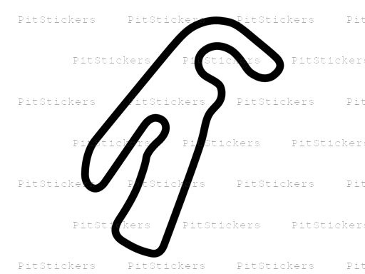 Las Vegas Motor Speedway Old Outfield Course Sticker