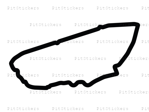 Le Mans Circuit de la Sarthe with Chicanes Sticker