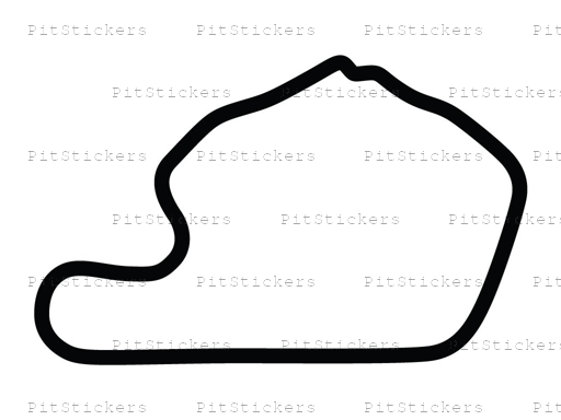 Lime Rock Park with Chicanes Variant 1 Sticker