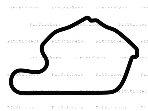 Lime Rock Park with Chicanes Variant 2 Sticker