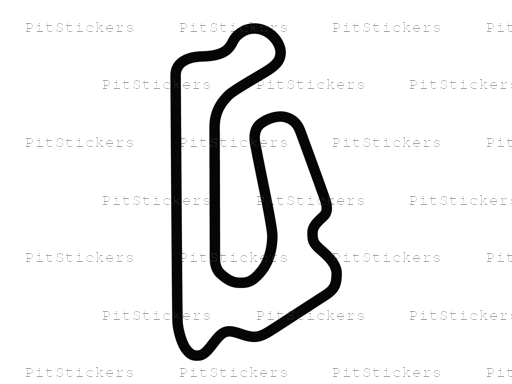 Mid America Motorplex Full Course Sticker