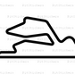 Monte Blanco Variant 1 Circuit Sticker