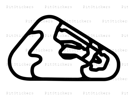Pocono Int'l Raceway Full Course Layout Sticker