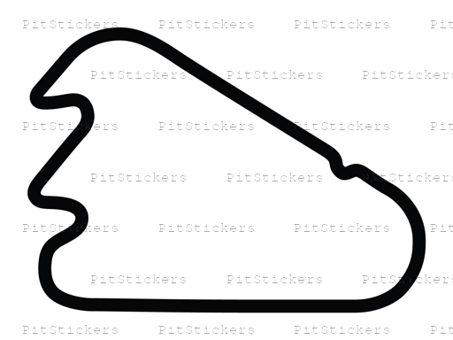 Pocono Int'l Raceway North South Option 1 Course Sticker