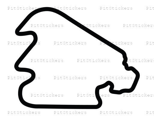 Pocono Int'l Raceway North South Option 3 Course Sticker