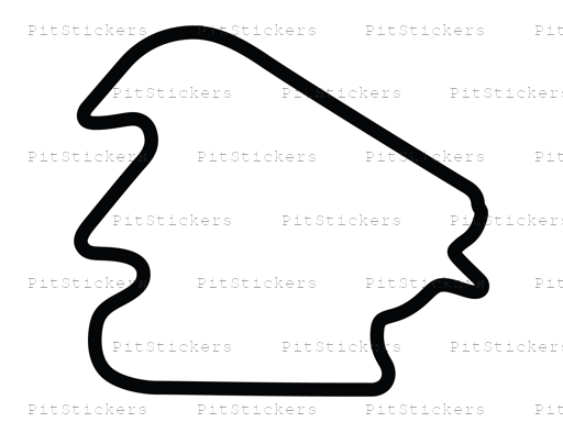 Pocono Int'l Raceway North South Option 4 Course Sticker
