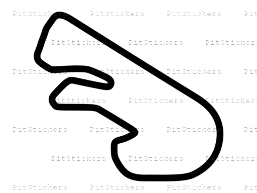Pocono Int'l Raceway South East Option 3 Course Sticker