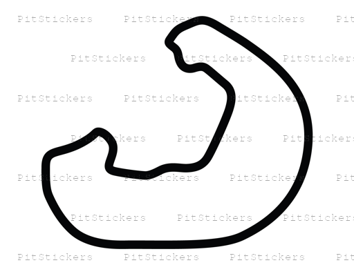 Pocono Int'l Raceway South Option 1 Course Sticker