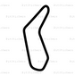 Prestwold Hall Race Track Full Circuit Sticker