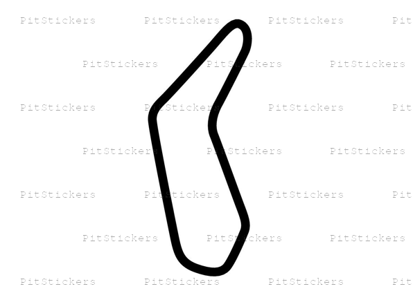 Prestwold Hall Race Track Full Circuit Sticker