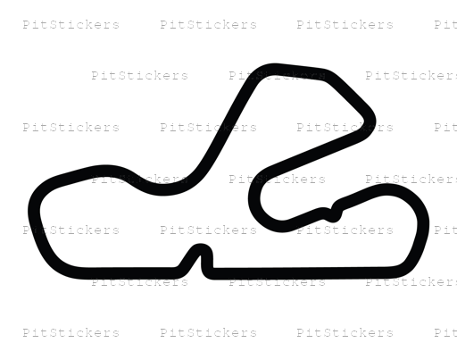 Putnam Park Long Road Course with Chicane B and Loop Sticker