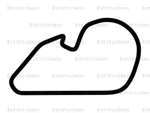 Putnam Park Short Road Course with Chicane C Sticker