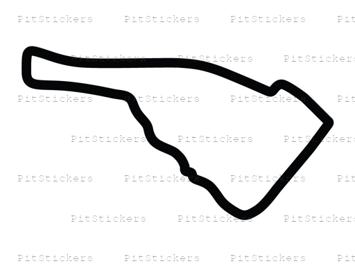 Road Atlanta MotoGP Course Sticker