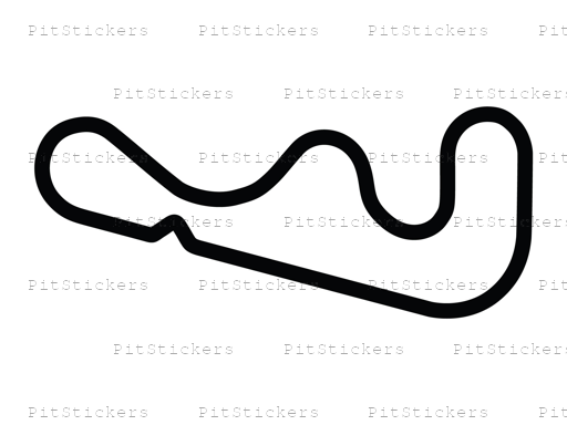 Roebling Road Raceway Large Chicane Sticker